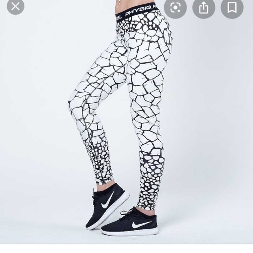 Physiq Apparel NeoLite black white leggings xs